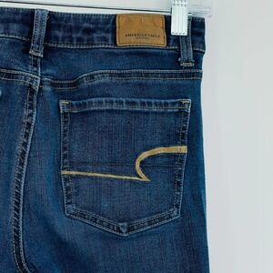American Eagle hi-rise straight jeans